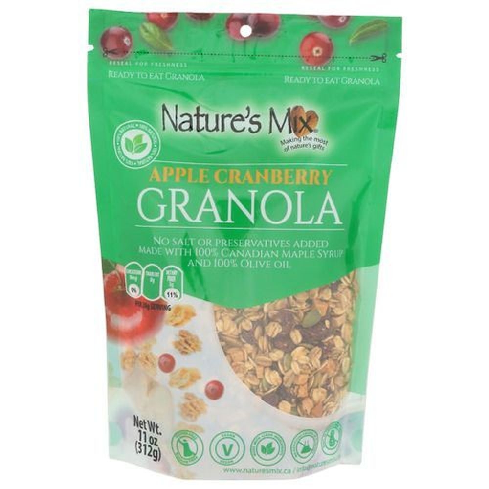 Natures Mix Apple Cranberry Granola, 11 Ounce -- 6 per case