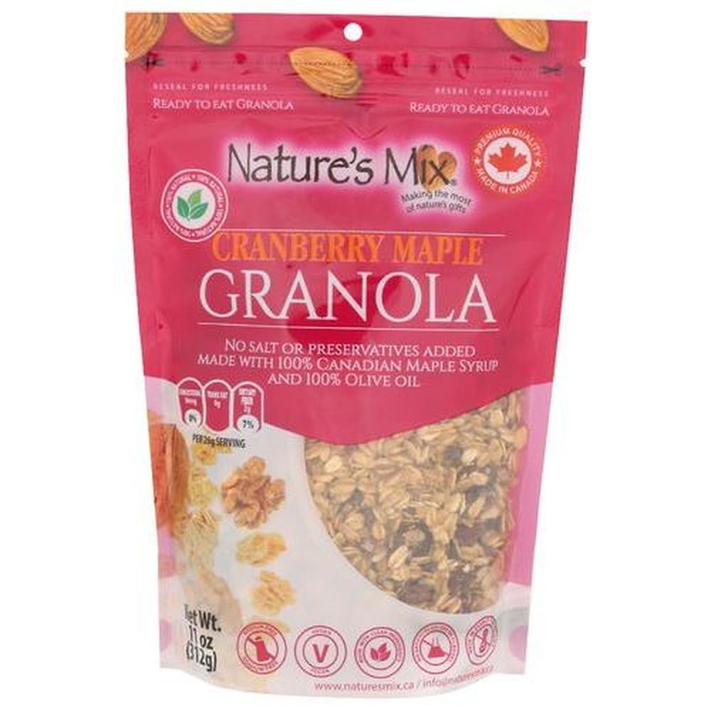 Natures Mix Cranberry Maple Granola, 11 Ounce -- 6 per case