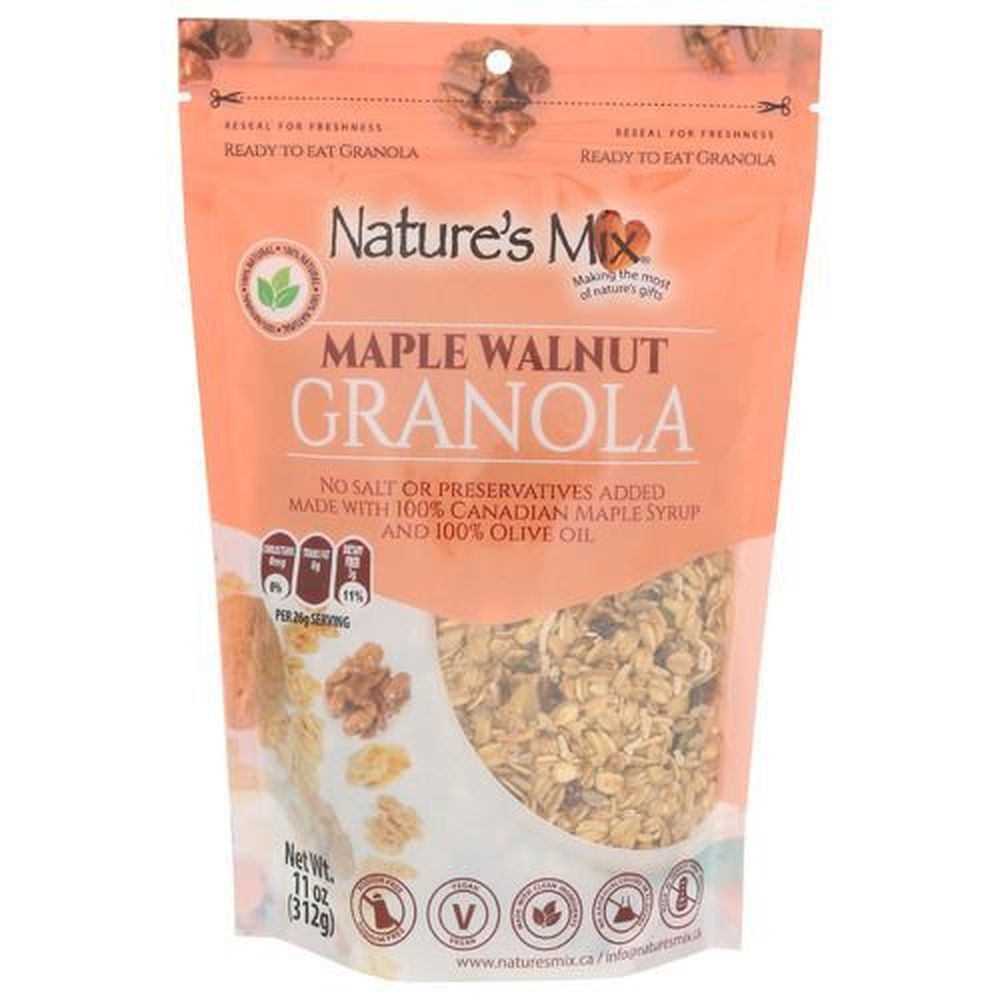 Natures Mix Maple Walnut Granola, 11 Ounce -- 6 per case