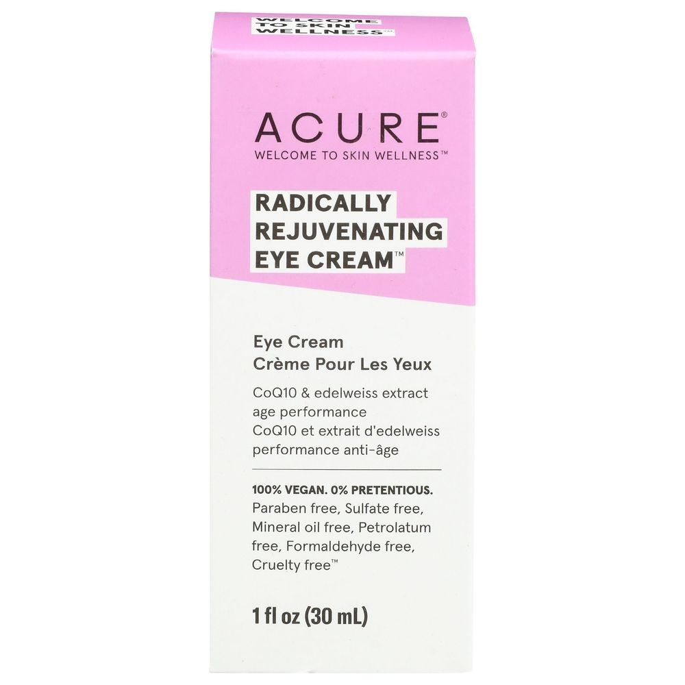 Acure Radically Rejuvenating Eye Cream, 1 Fluid Ounce