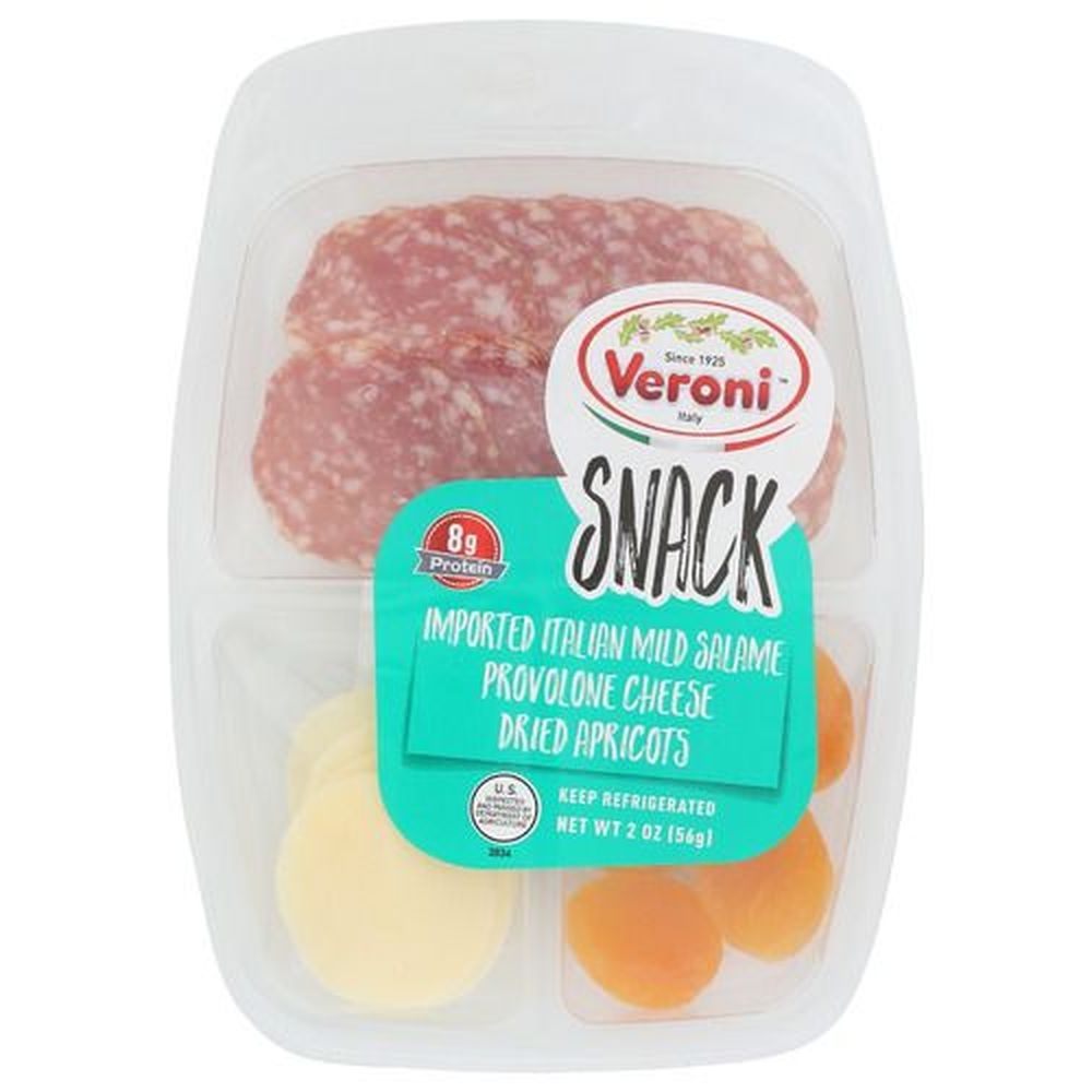 Veroni Provolone and Apricot Salami Snacks, 2 Ounce -- 12 per case