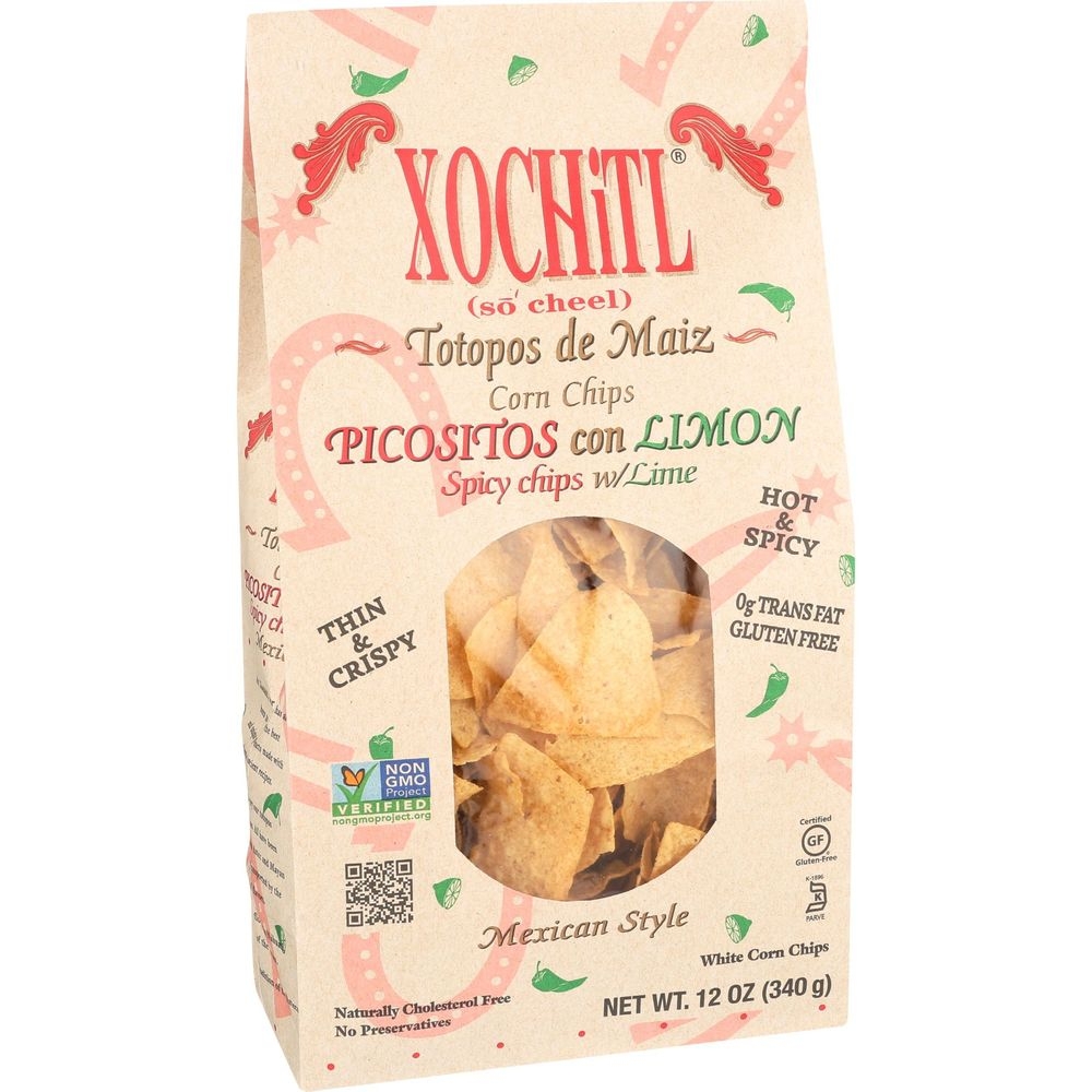 Xochitl Picositos Con Limon Chips, 12 Ounce -- 10 per case