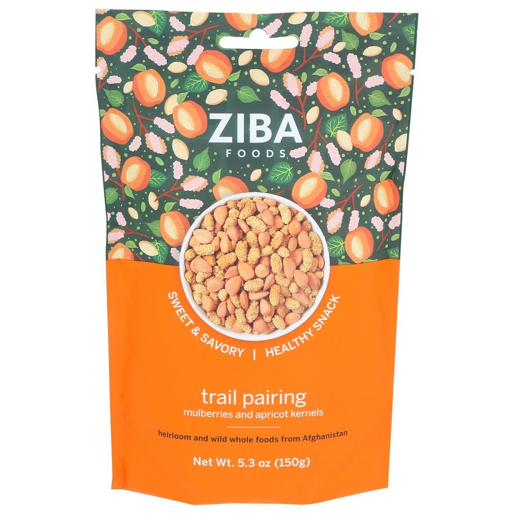 Ziba Foods Mulberries and Apricot Kernels Trail Pairing Mix, 5.3 Ounce -- 6 per case