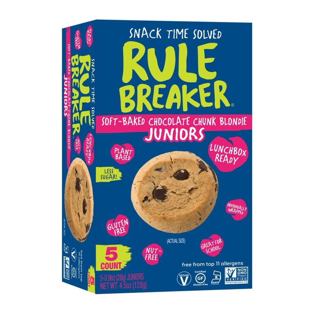 Rule Breaker Chickpeas Chocolate Chunk Blondie Juniors, 4.5 Ounce -- 6 per case