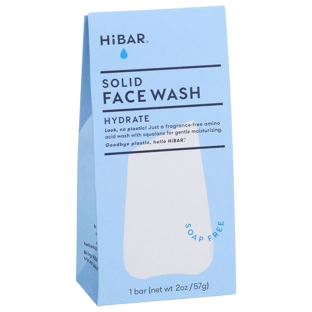 Hibar Hydrate Solid Face Wash Bar, 2 Ounce