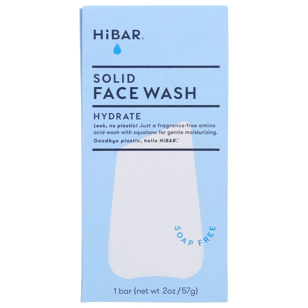 Hibar Hydrate Solid Face Wash Bar, 2 Ounce