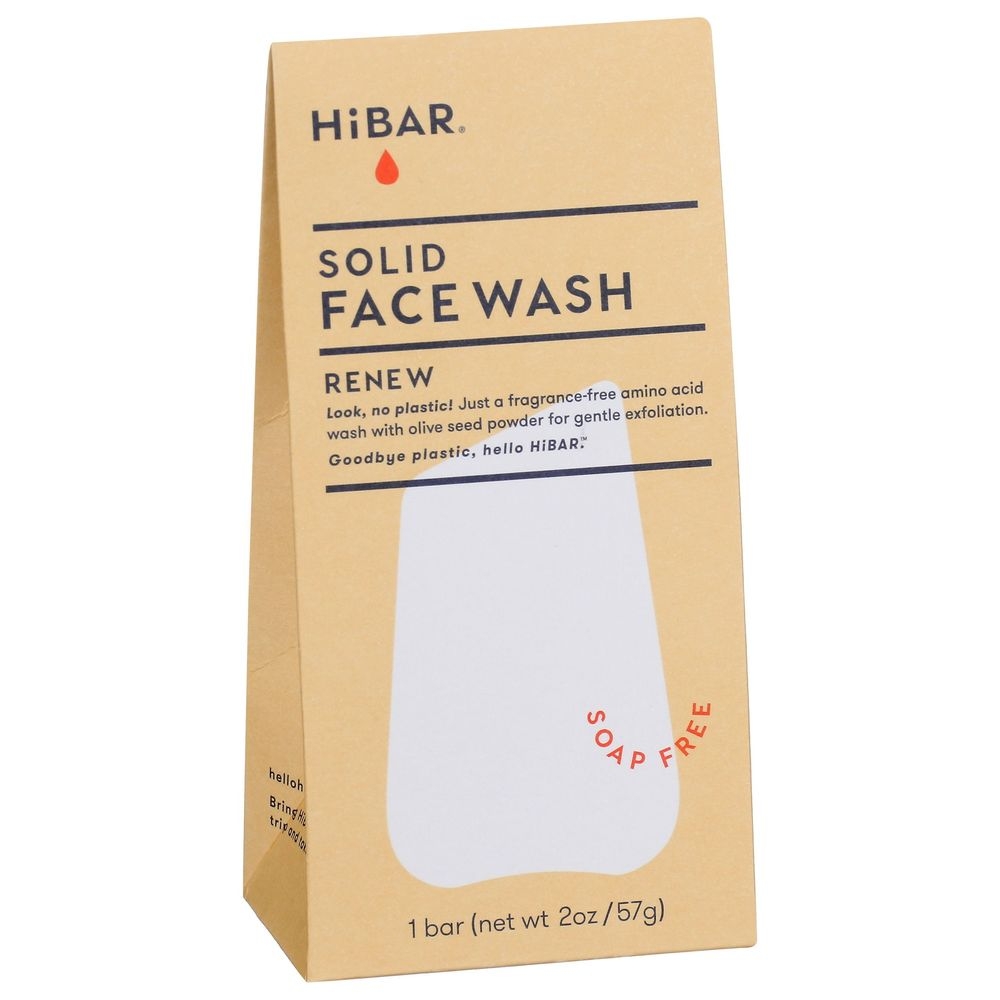Hibar Renew Solid Face Wash Bar, 2 Ounce