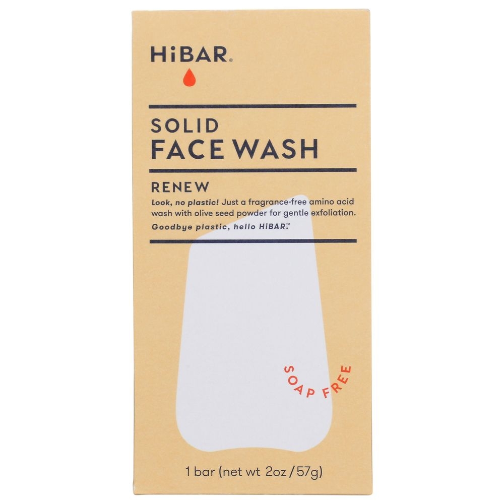 Hibar Renew Solid Face Wash Bar, 2 Ounce