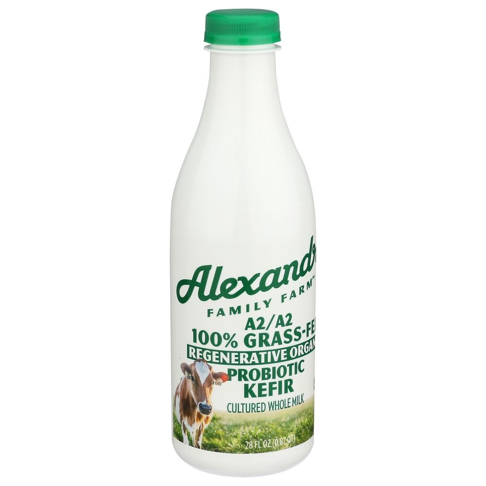 Alexandre Family Farm Regenerative Organic A2/A2 Grass-Fed Probiotic Kefir, 28 Fluid Ounce -- 6 per case