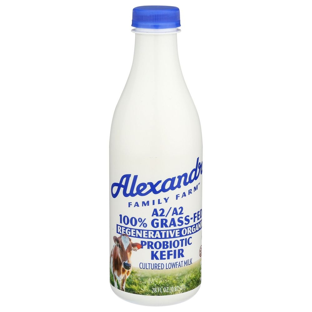Alexandre Family Farm Regenerative Organic A2/A2 Probiotic Lowfat Kefir, 28 Fluid Ounce -- 6 per case