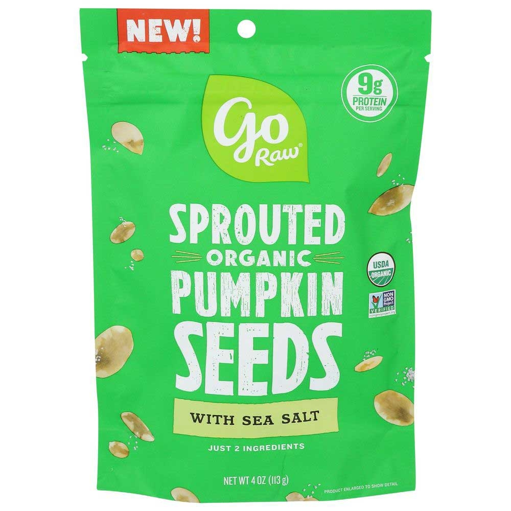 Go Raw Organic Sprouted Pumpkin Snacking Seed with Sea Salt, 4 Ounce -- 10 per case