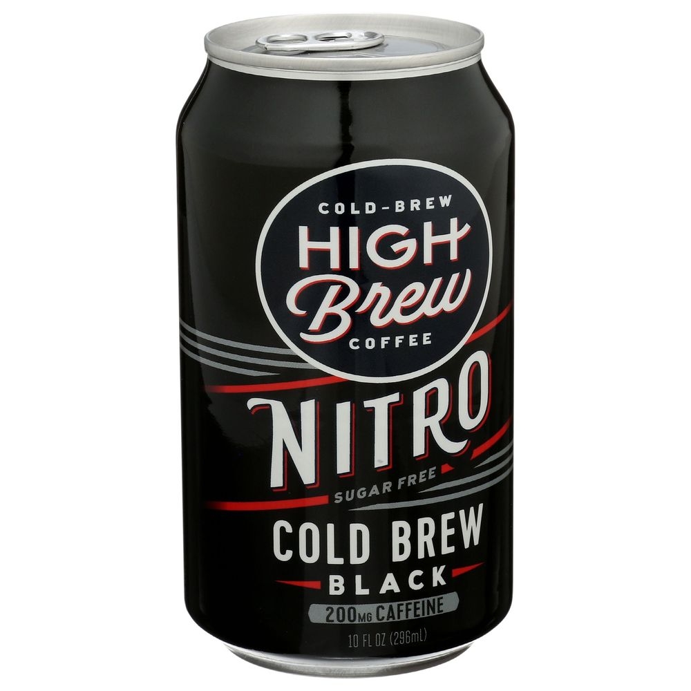 High Brew Nitro Black Cold Brew Coffee, 10 Fluid Ounce -- 12 per case