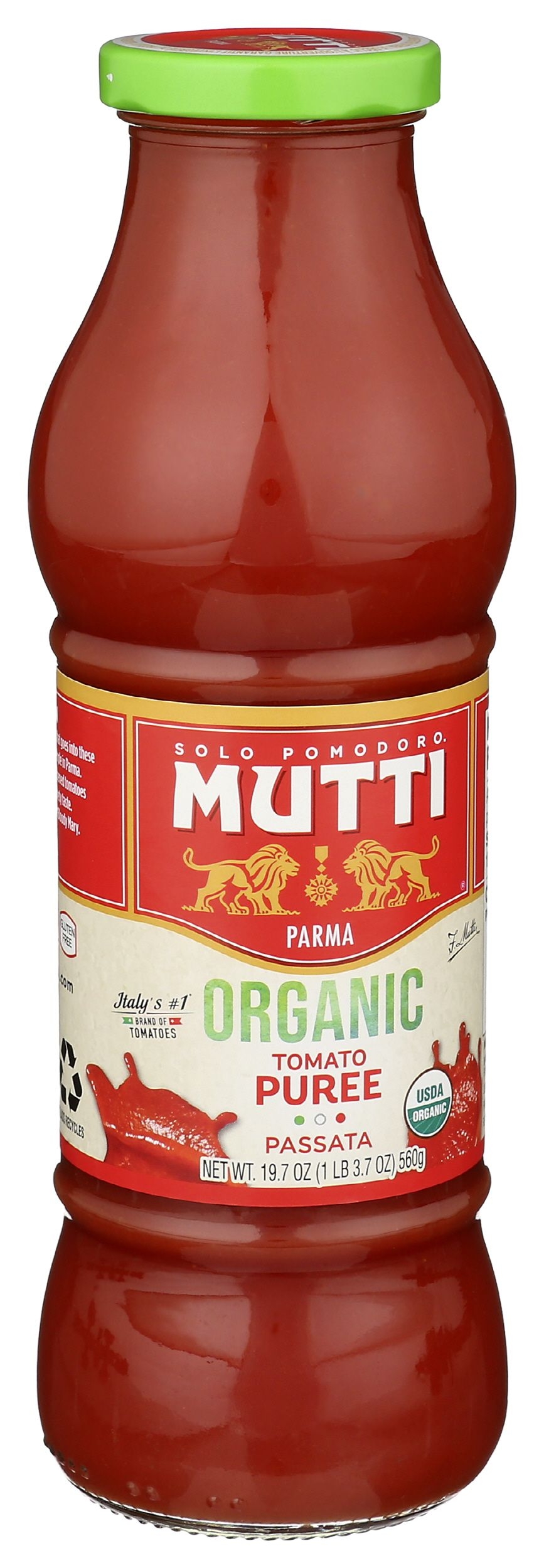 Mutti Passata Organic Tomato Puree, 19.7 Ounce -- 6 per case