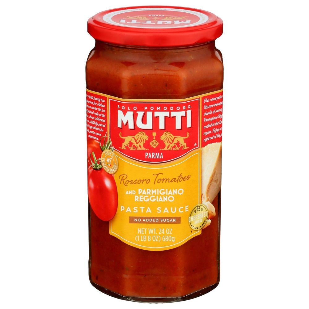 Mutti Rossoro Tomatoes and Parmigiano Reggiano Pasta Sauce, 24 Ounce -- 6 per case