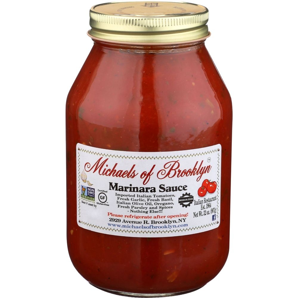 Michaels of Brooklyn Gluten Free Marinara Sauce, 32 Ounce -- 6 per case
