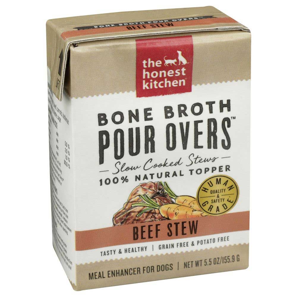 The Honest Kitchen Bone Broth Pour Overs Beef Stew Dog Food, 5.5 Ounce -- 12 per case