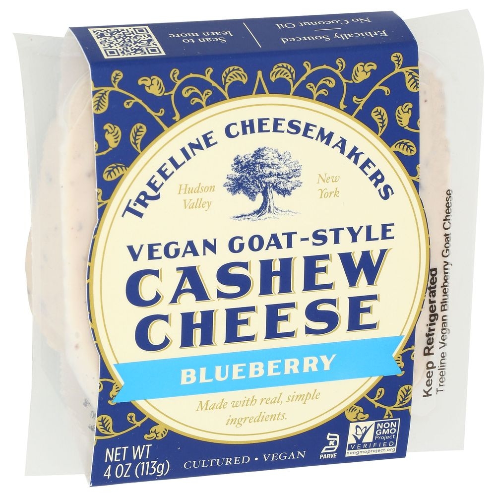 Treeline Blueberry Dairy Free Goat Cheese, 4 Ounce -- 6 per case