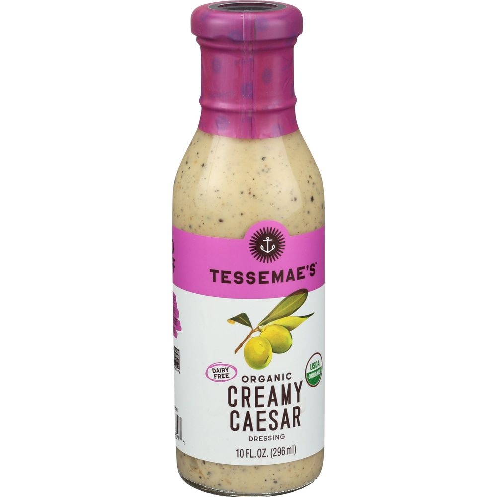 Tessemaes Organic Creamy Caesar Dressing, 10 Ounce -- 6 per case
