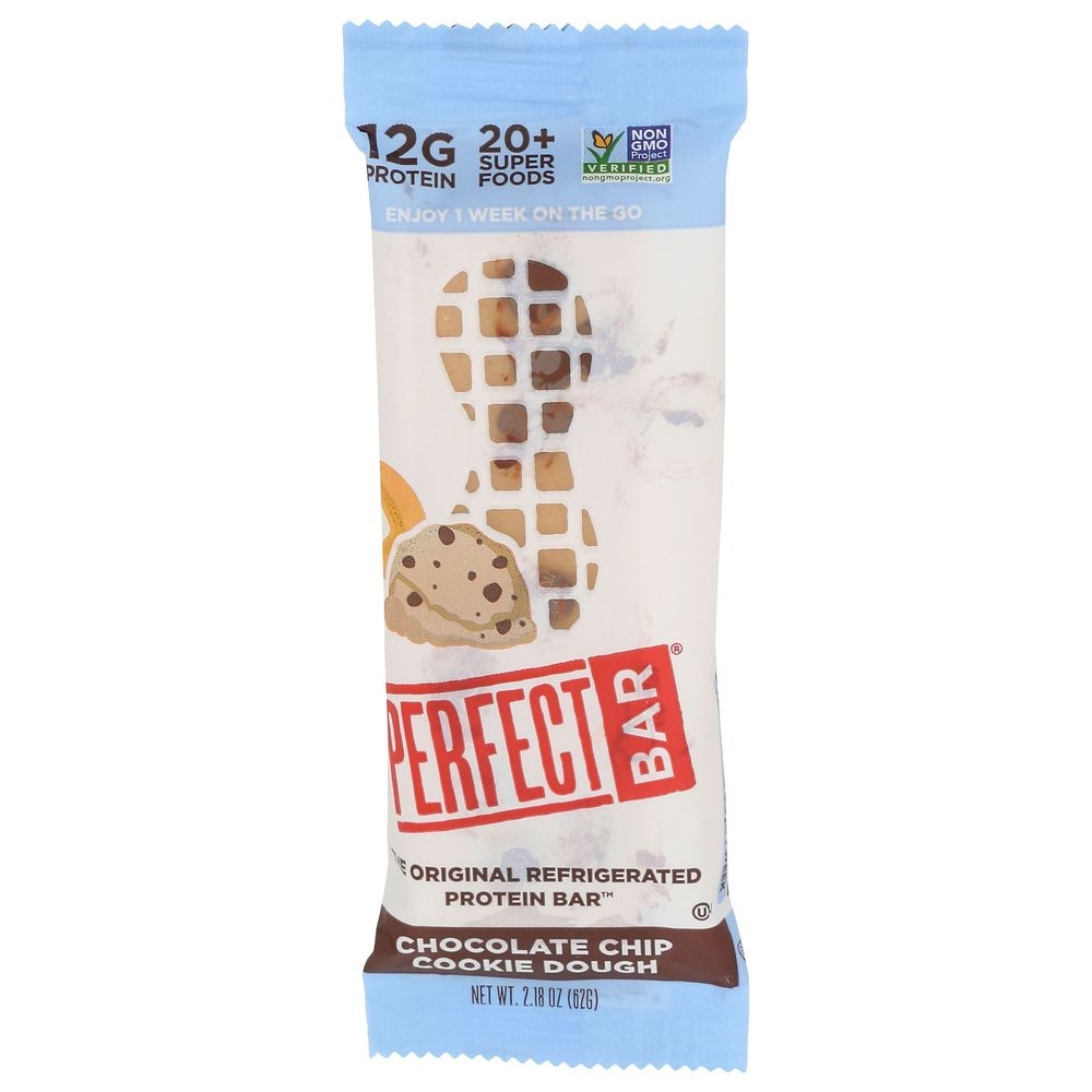 Perfect Bar Chocolate Chip Cookie Dough Protein Bar, 2.18 Ounce -- 8 per case