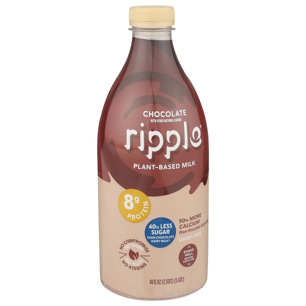 Ripple Dairy Free Chocolate Milk, 48 Fluid Ounce -- 6 per case
