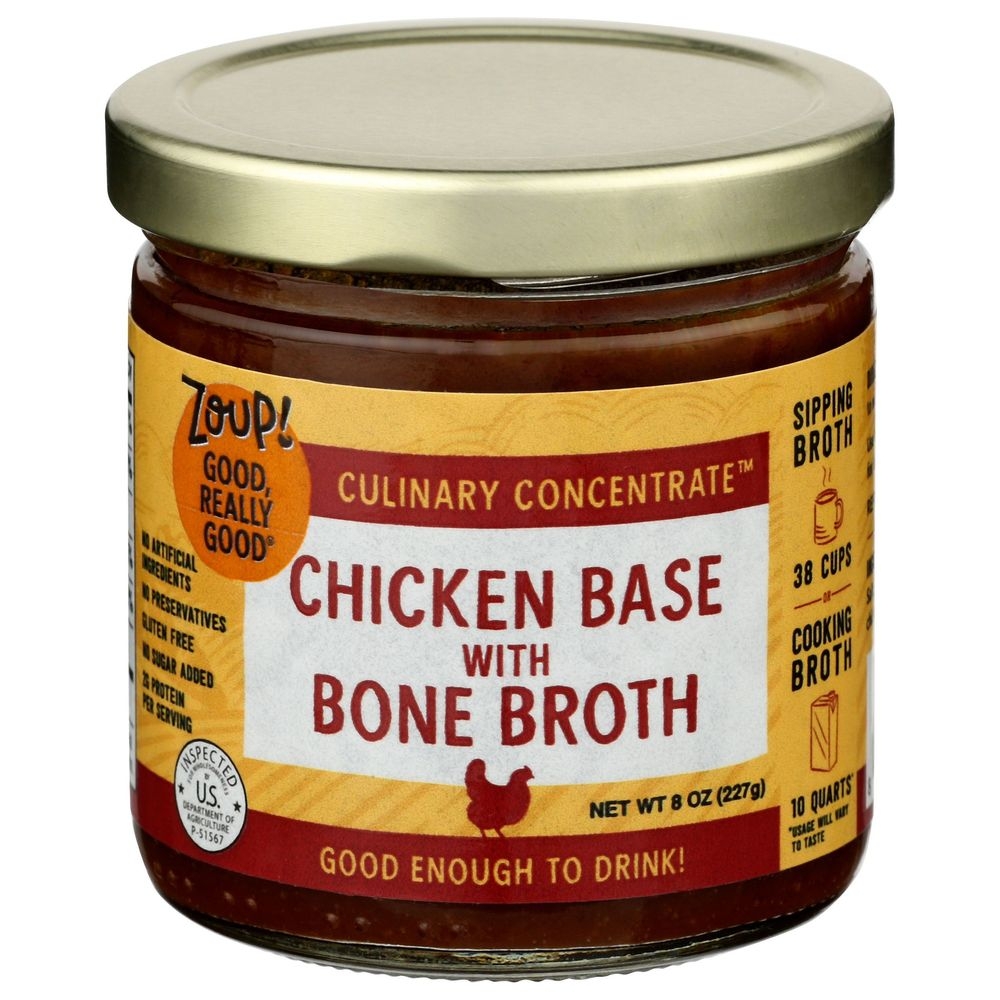 Zoup Good Really Good Chicken Bone Broth Concentrate, 7 Ounce -- 6 per case