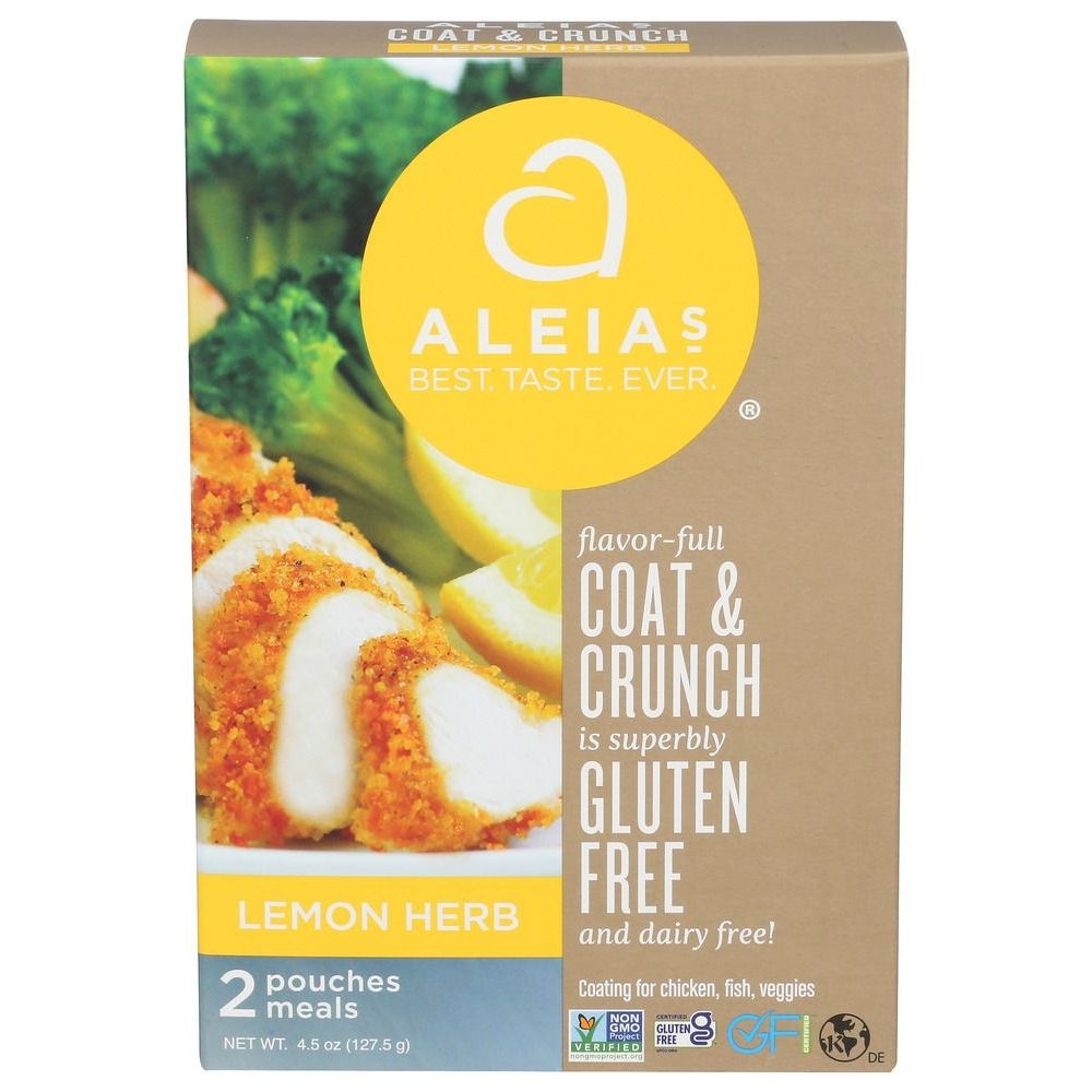 Aleias Coat N Crunch Lemon Herb, 4.5 Ounce -- 8 per case