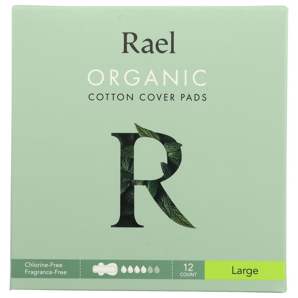 Rael Organic Large Cotton Cover Pad, 12 count