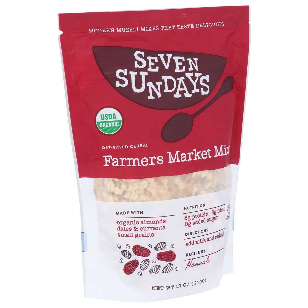 Seven Sundays Organic Gluten Free Farmers Market Mix Muesli, 12 Ounce -- 6 per case