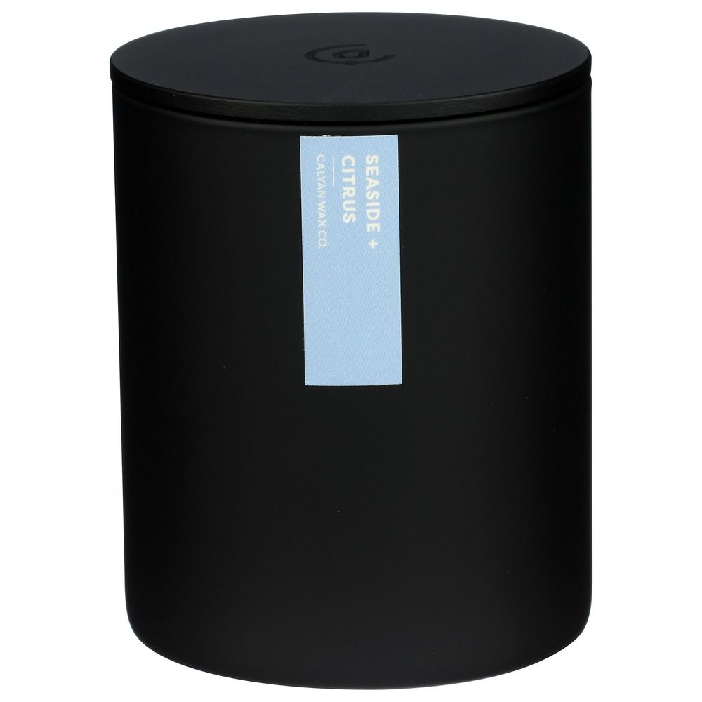 Calyan Wax Seaside Citrus Matte Black Tumbler Soy Candle, 10.2 Ounce -- 6 per case