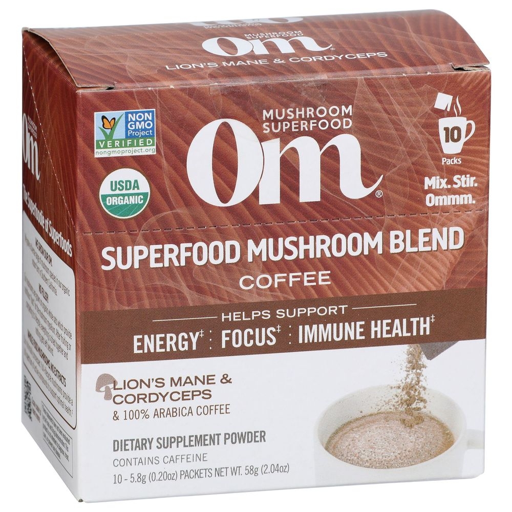 Om Organic Mushroom Superfood Coffee Blend, 2.82 Ounce