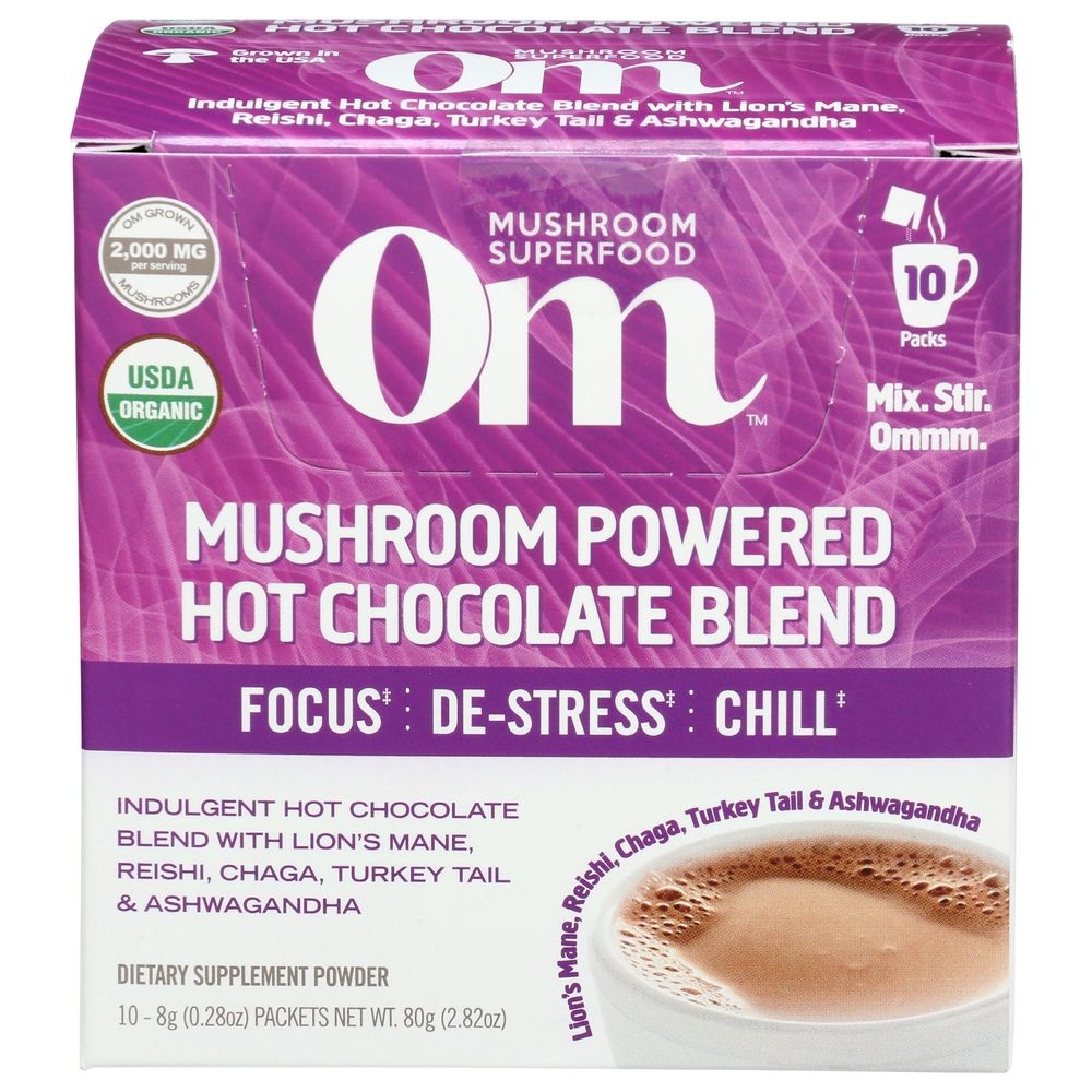 Om Hot Chocolate Superfood Mushroom Blend, 2.81 Ounce