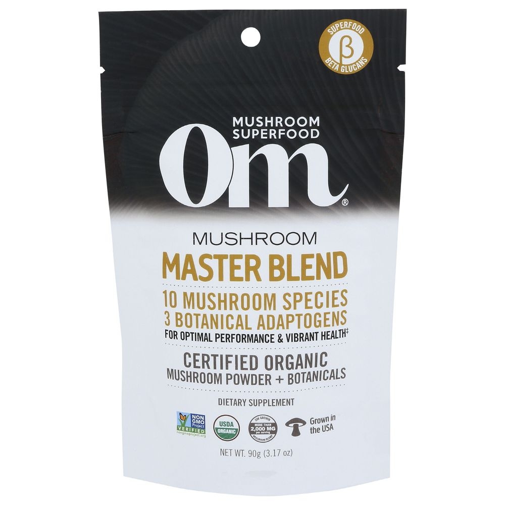 Om Organic Master Blend Mushroom Powder, 3.17 Ounce