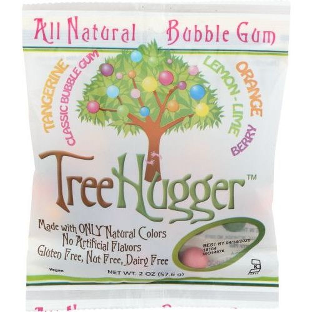 Tree Hugger Citrus Berry Bubble Gum, 2 Ounce -- 12 per case