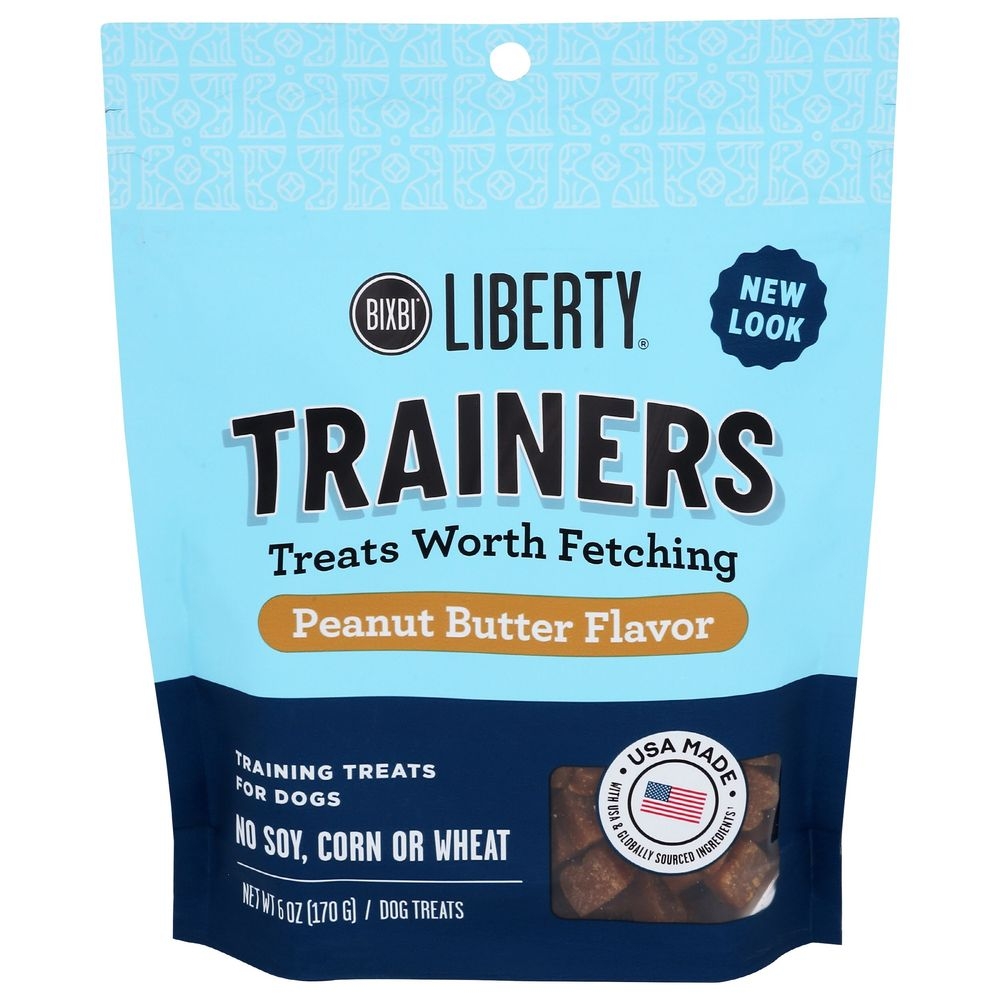 Bixbi Liberty Peanut Butter Flavor Trainers Treats for Dog, 6 Ounce -- 8 per case