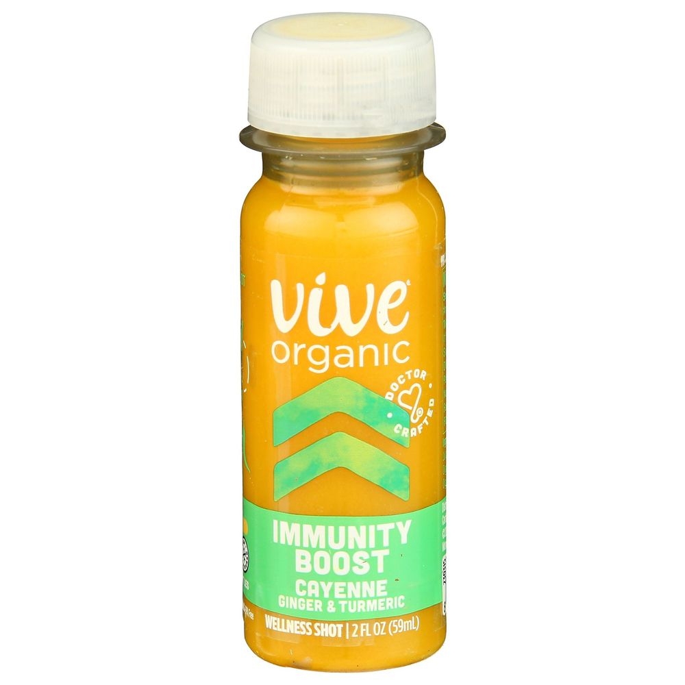 Vive Organic Immunity Boost Cayenne Ginger and Turmeric Wellness Shot, 2 Fluid Ounce -- 12 per case