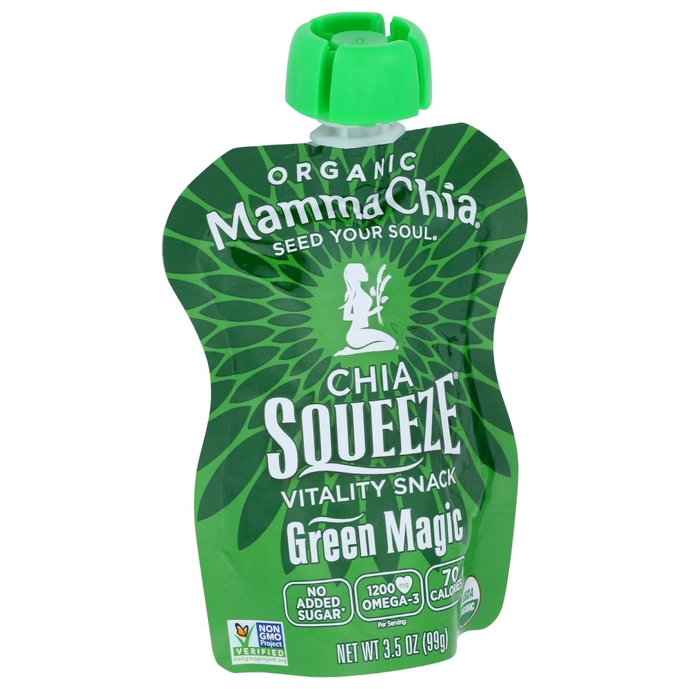 Mamma Chia Squeeze Green Magic Chia Seed, 3.5 Ounce -- 16 per case