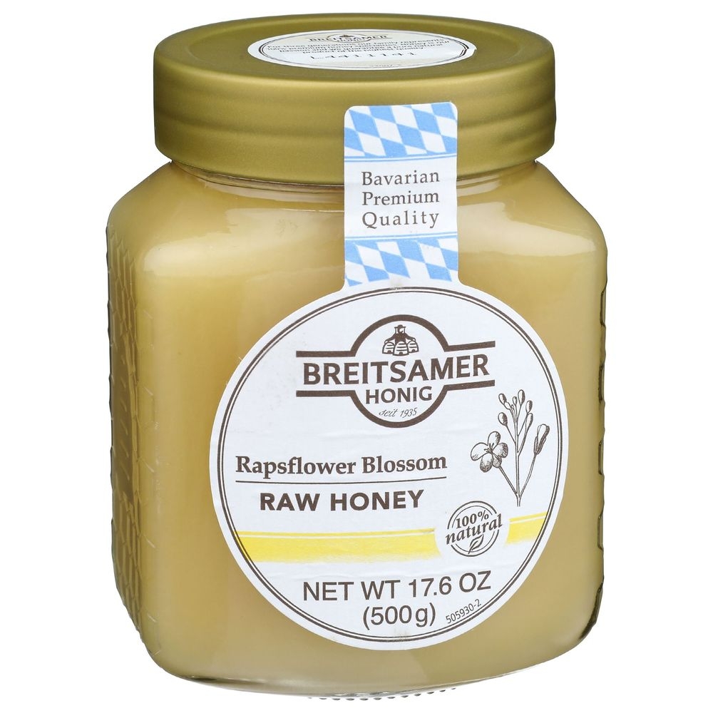 Breitsamer Rapsflower Blossom Honey, 17.6 Ounce -- 6 per case