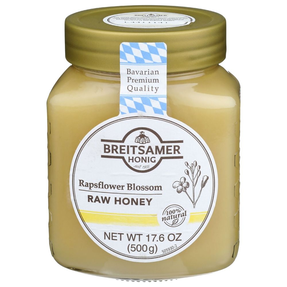 Breitsamer Rapsflower Blossom Honey, 17.6 Ounce -- 6 per case