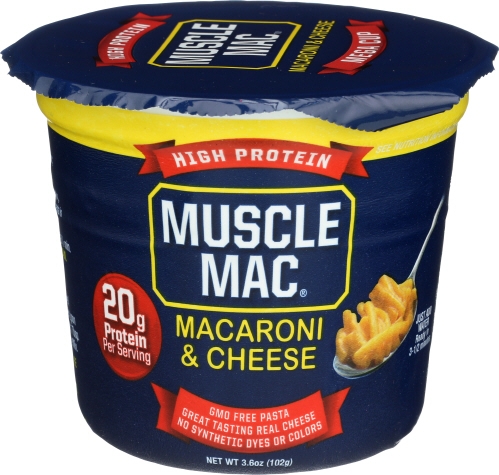 Muscle Mac High Protein Microwave Mac and Cheese, 3.6 Ounce -- 12 per case