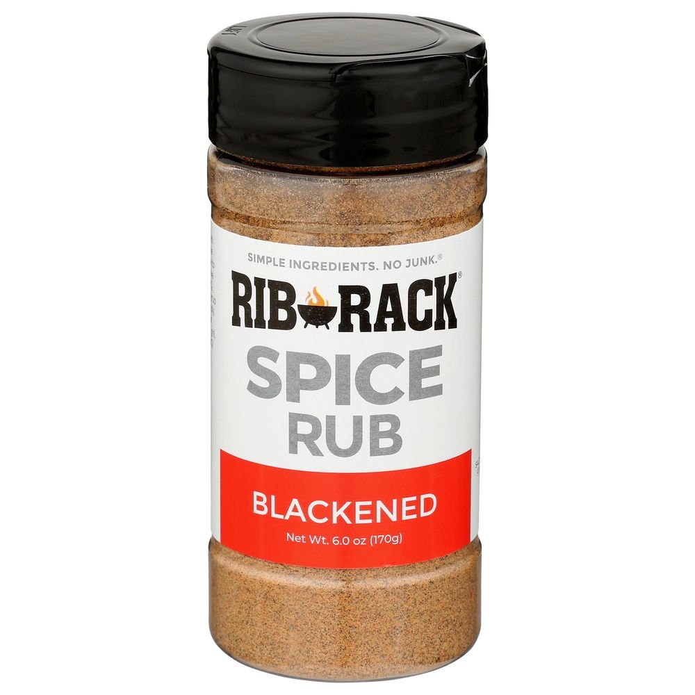 Rib Rack Blackened Spice Rub, 6 Ounce -- 6 per case
