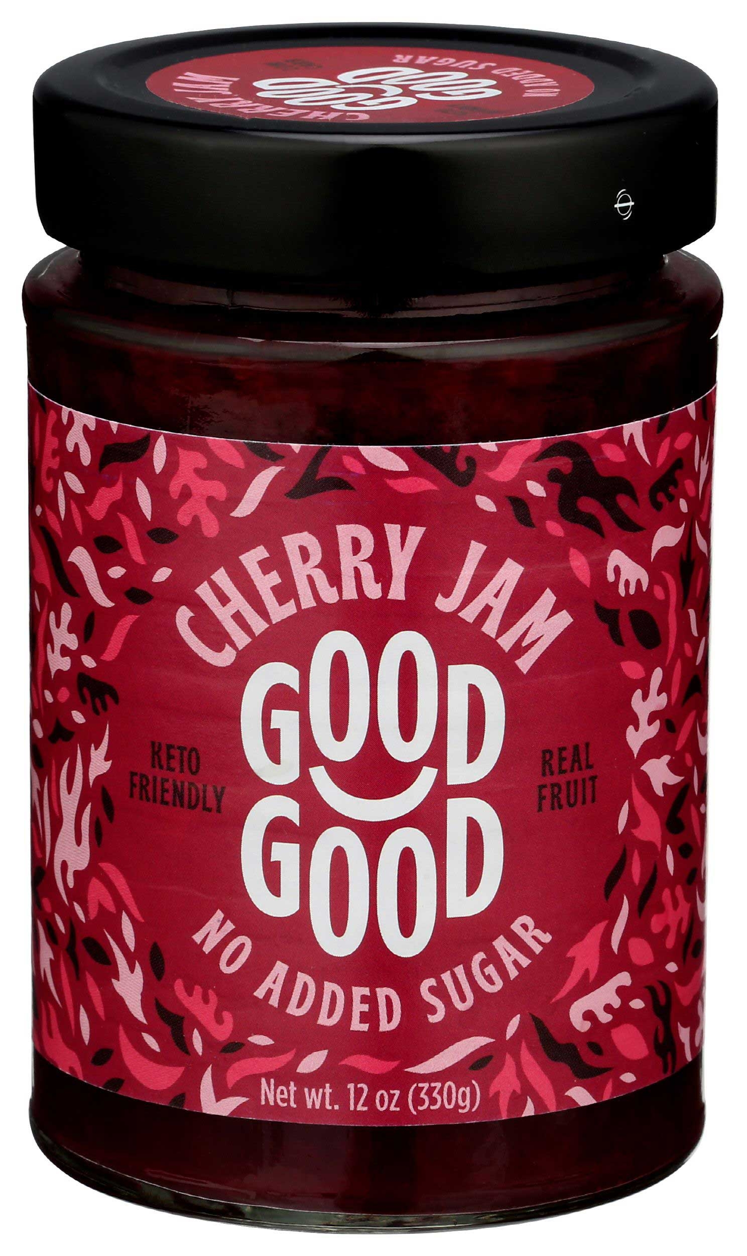 Good Good No Added Sugar Cherry Jam, 12 Ounce -- 6 per case