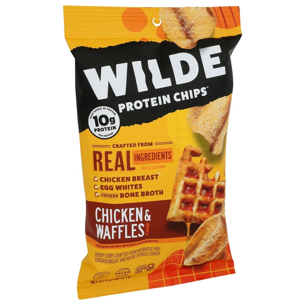 Wilde Chicken and Waffles Protein Chips, 2.25 Ounce -- 12 per case