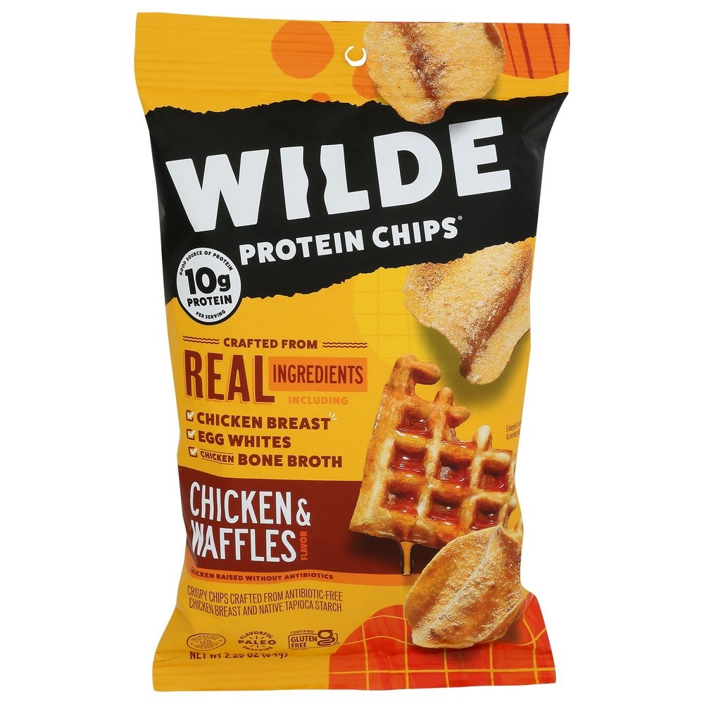 Wilde Chicken and Waffles Protein Chips, 2.25 Ounce -- 12 per case