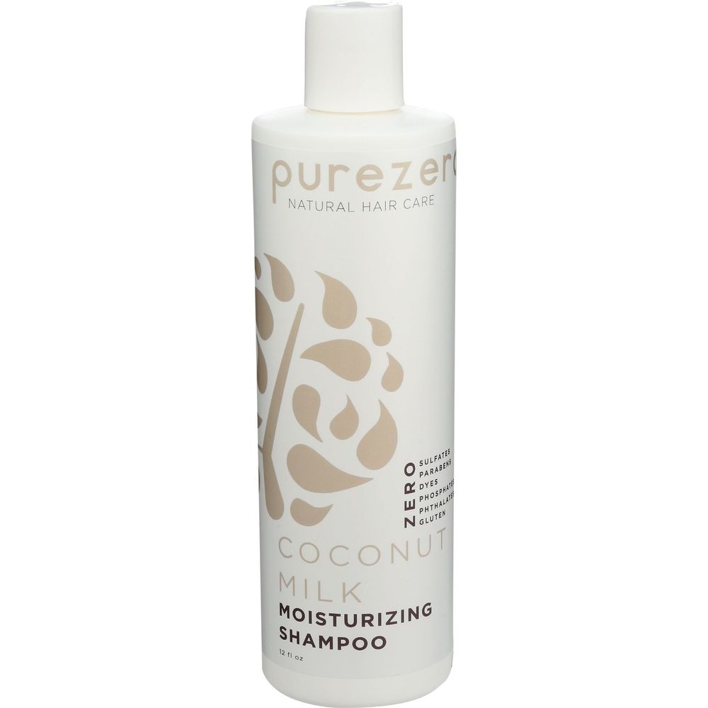 Purezero Coconut Milk Moisturizing Shampoo, 12 Ounce