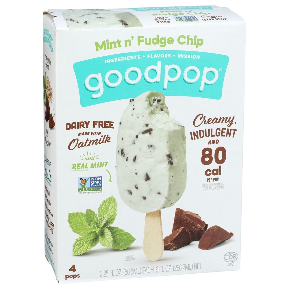 Goodpop Mint N Fudge Chip, 2.25 Ounce -- 32 per case
