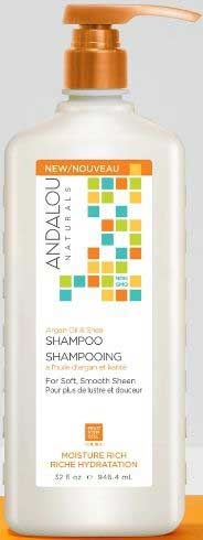 Andalou Naturals Argan Oil and Shea Moisture Rich Shampoo, 32 Fluid Ounce
