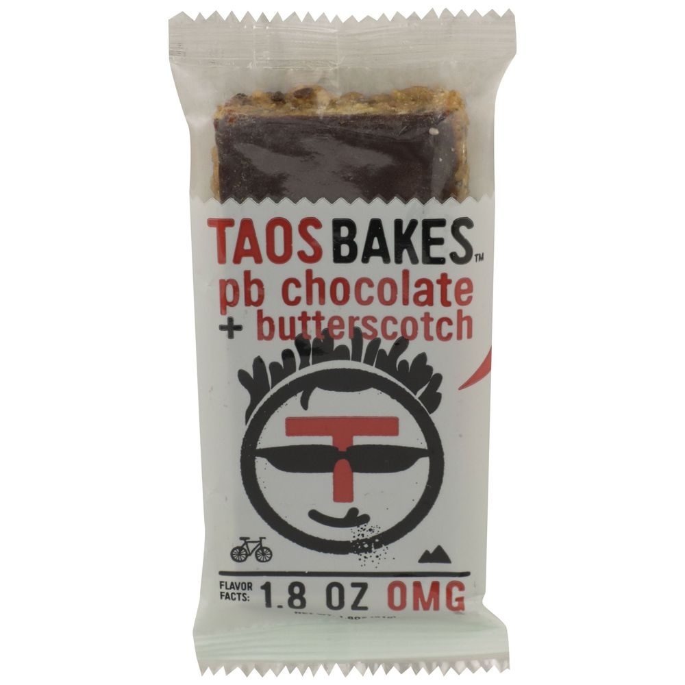 Taos Bakes Peanut Butter Chocolate and Butterscotch Snack Bar, 1.8 Ounce -- 12 per case