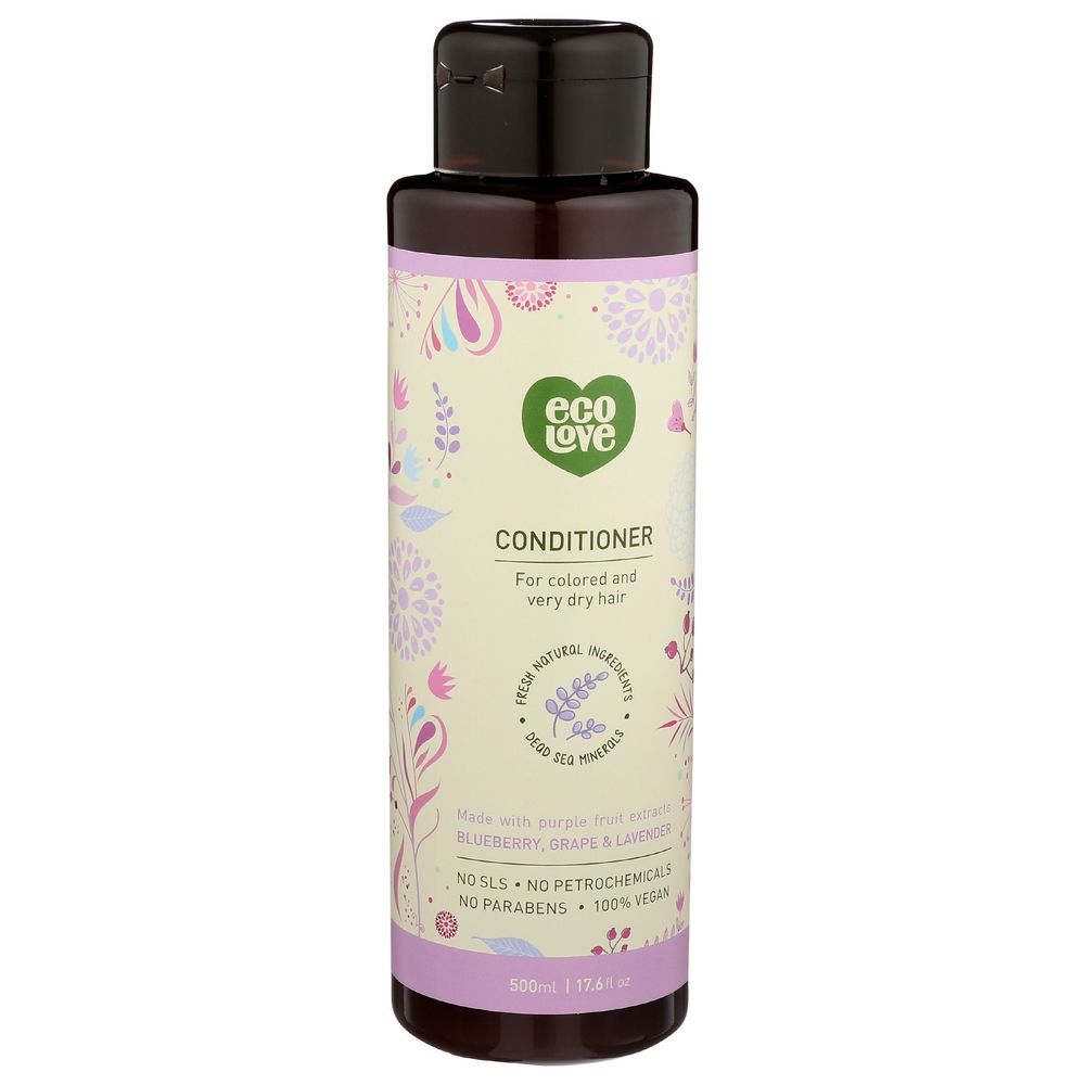 ecoLove Purple Fruit Conditioner for Colored and Very Dry Hair, 17.6 Ounce