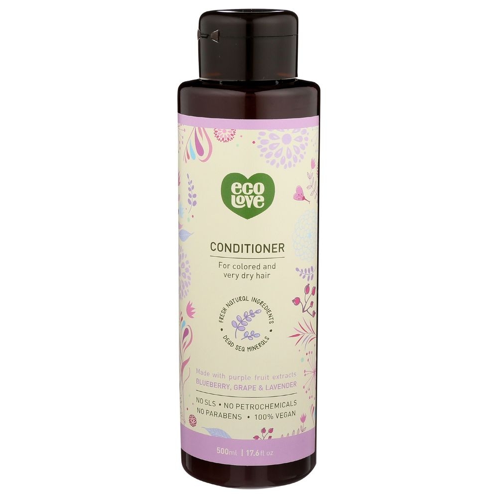 ecoLove Purple Fruit Conditioner for Colored and Very Dry Hair, 17.6 Ounce