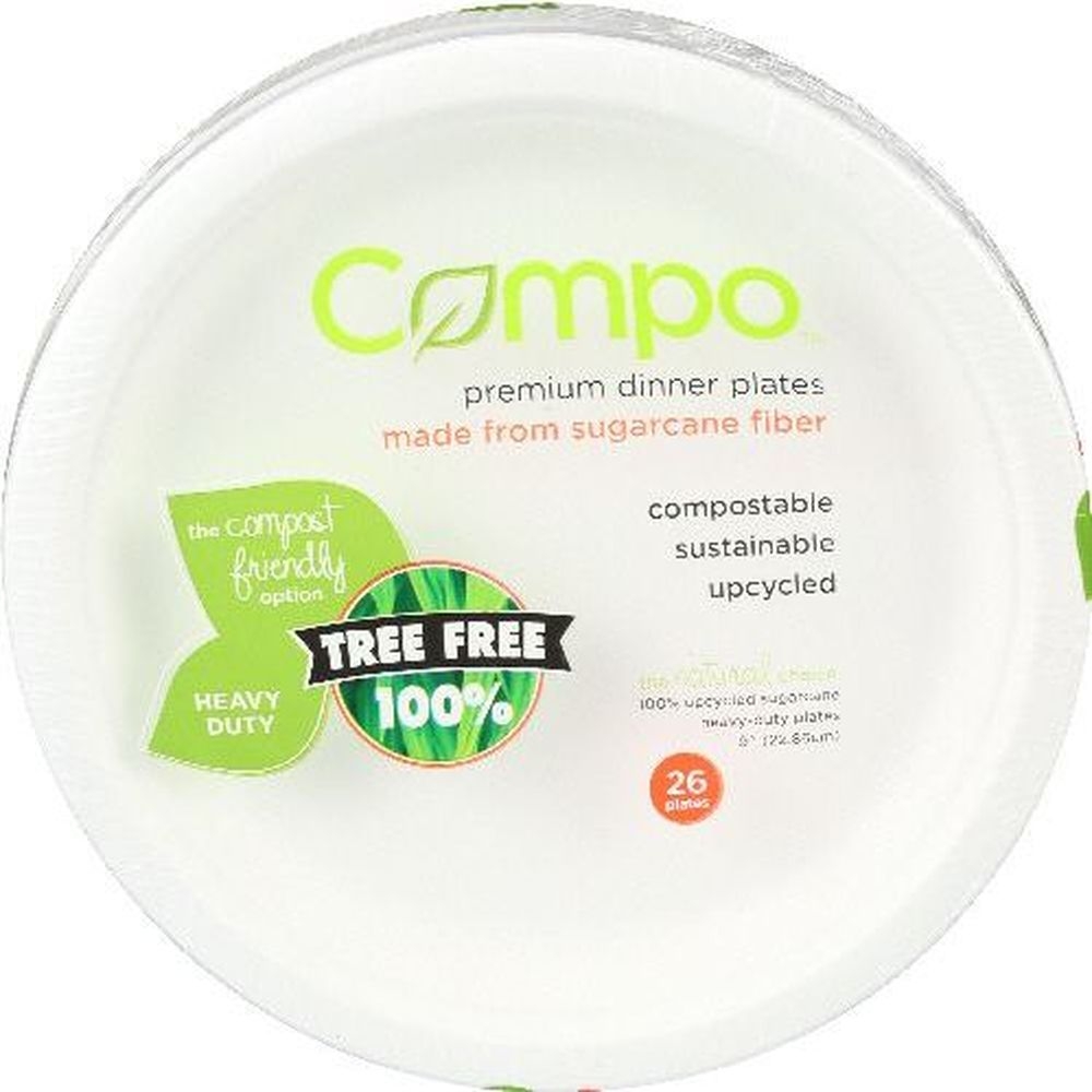 Ultra Green Compostable 9 inch Plate, 26 count -- 8 per case